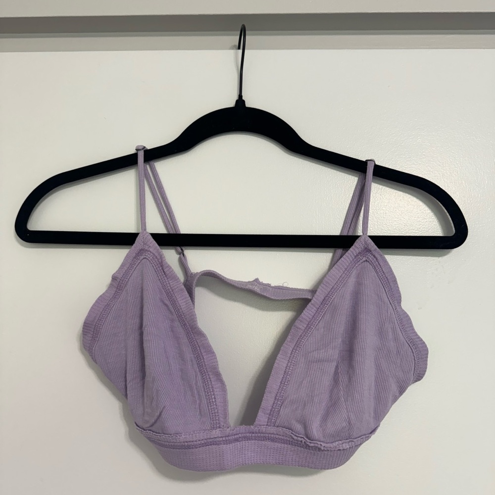 Urban Outfitters Purple Plunge Bra Intimates